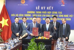 Bộ Công Thương và Viện Hàn lâm Khoa học & Công nghệ Việt Nam ký kết biên bản hợp tác giai đoạn 2023 - 2026
